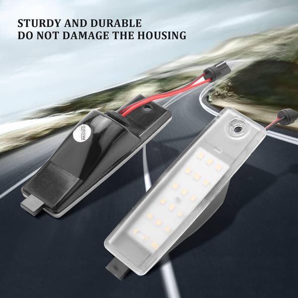 Hvide LED nummerpladelys erstatning for Toyota Hiace Hi-Ace H200 2004-2012 biltilbehør