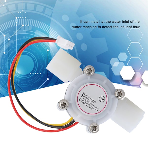 1 st Vatten Hall Flow Effect Sensor Kontroll Flödesmätare G1/4 För Vattenkylare