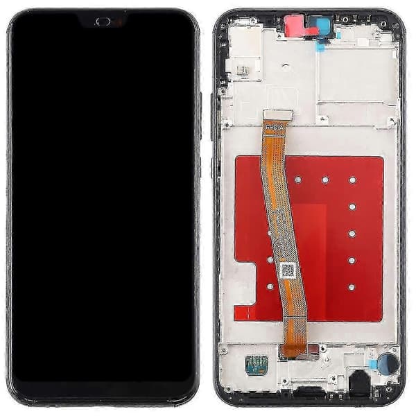 LCD-skjerm med ramme for Huawei P20 Lite / Nova 3e (svart) Black