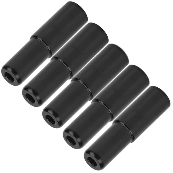 Cykelbremsekabelhætte 5 mm aluminiumslegering til mountainbike, sort