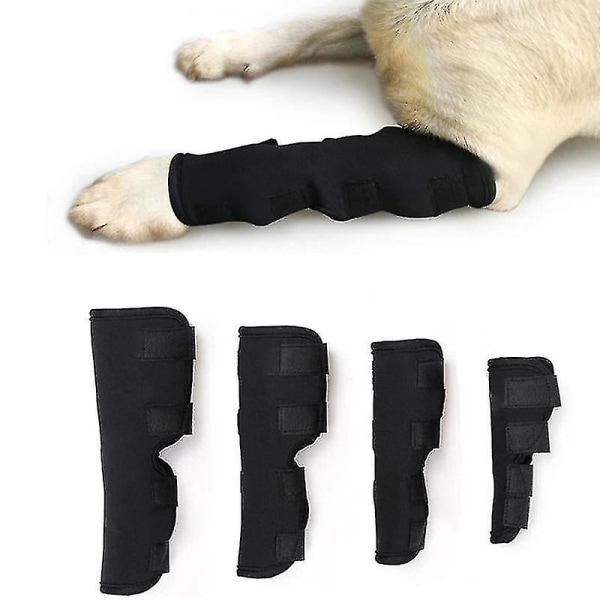 1 st Dog Hock Brace Sleeve Husdjursstödjande kompressionsbensfogskydd L