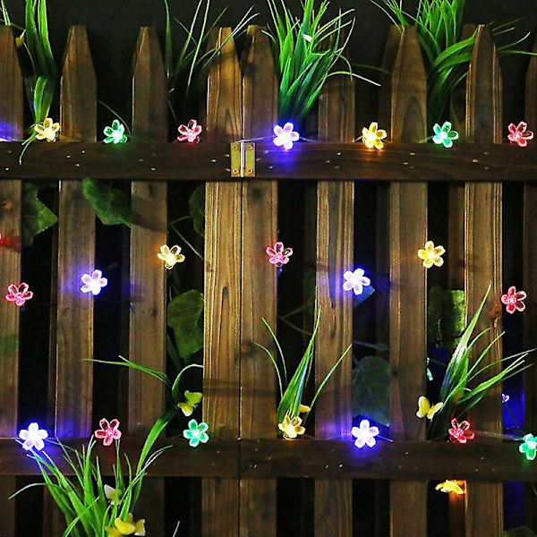 Blomma Led String Nattlampor För Julfest Diy Dekoration Lampa