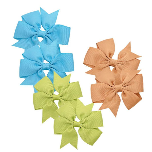 40 kpl Tyttöjen hiusrusetit Boutique Grosgrain Ribbon Bow Pinwheel Barrettes
