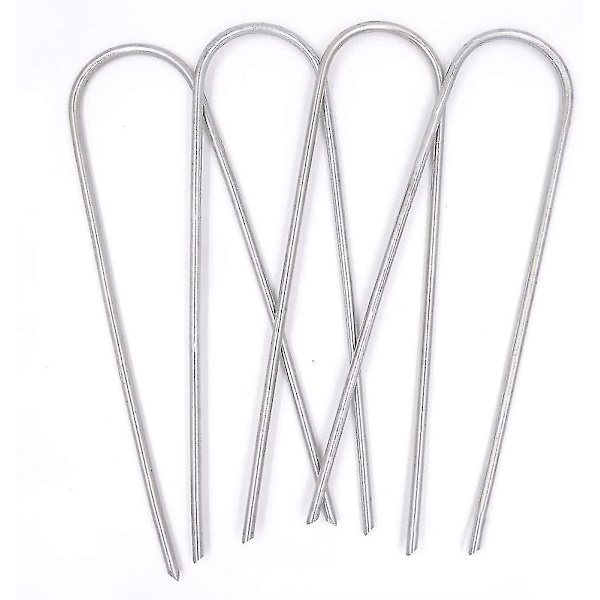 Trampoliner Wind Stakes Heavy Duty U-typ Skarpa ändar Markankare, 6 tum 4st 4pcs