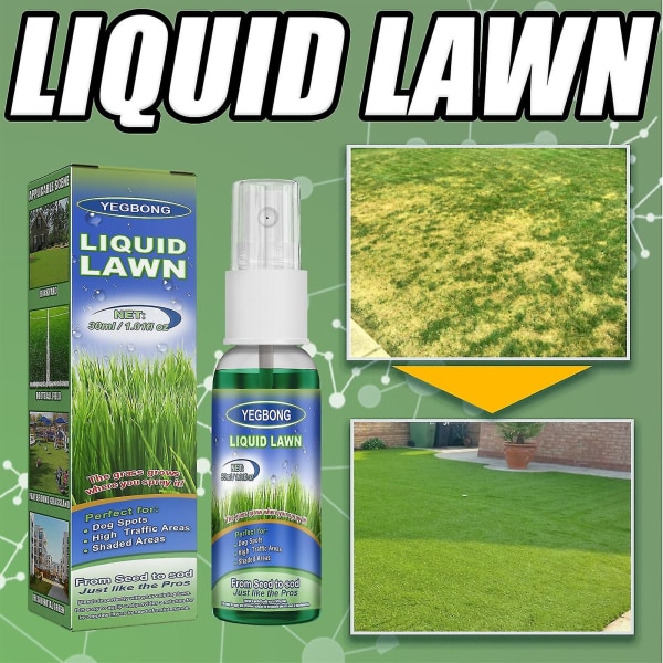 Græsvækst flydende græsplænespray Forbedrer vækst Hurtigtvirkende formulering til hjemmeplæne og steder med