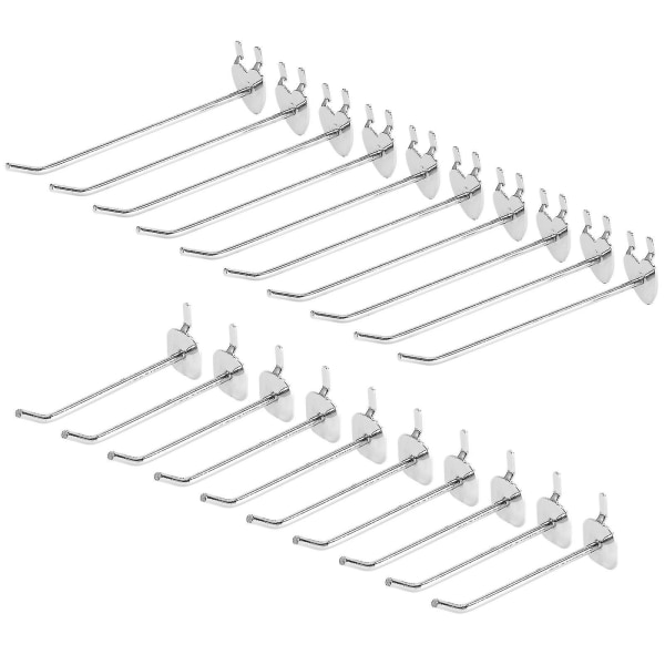 20 st väggkontrollkrokar Gör-det-själv-pegboard-krokar Peg Board-hängare Låskrokar