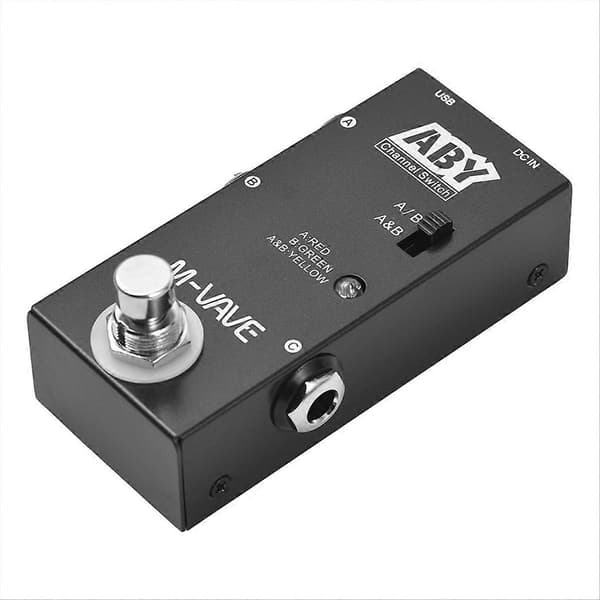 ABY Line Selector AB Switch Mini Gitarreffektpedal Black