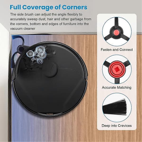 【BQ】Accessory Kit for Eufy E28 Omni / E25 Omni Robotic Vacuum Cleaner, Spare Parts Include Main Brushes, Dust Bags, Roller Mops