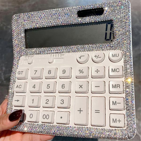 Rhinestone Krystalkalkulator, Standard Skrivebordskalkulator LCD-Display