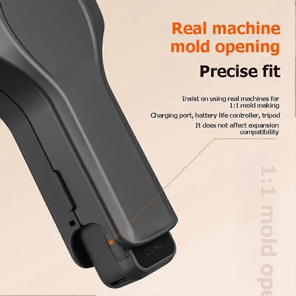 Hårdt etui til DJI Pocket 4pro Fuld kropsbeskyttelse Hurtigåbnende foldbart design Perfekt til vloggere Black