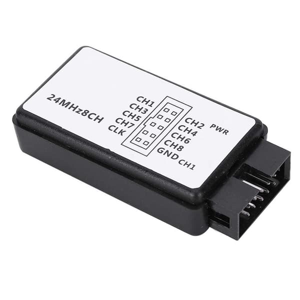 USB Logisk Analysator 8 Kanaler 24MHz Digital Lomme Mini Enhet Sett