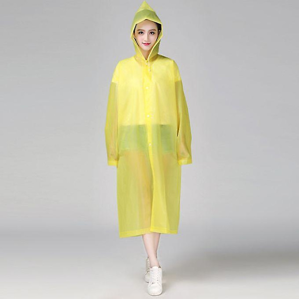 Vattentät jacka Eva Button Hooded Regnjacka