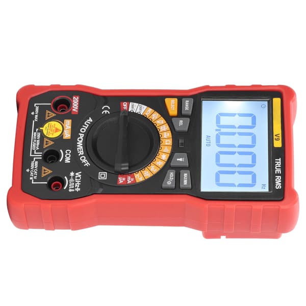 Digitalt multimeter 2000V høyspenningstester strømmåler NCV måleverktøy