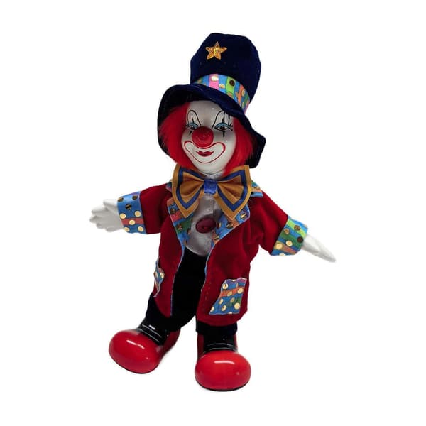 Klovnedukke Figur Halloweenpynt Klovnemodell for Rom Borddekorasjon