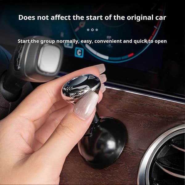 【BQ】Bil Joystick Starter Bil Tryck för att Starta Knapp Vipp Universal Bilmotor Start Stopp Knapp Silver
