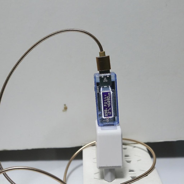 Metallinen tuhoutumaton pureskelunkestävä USB -mikro USB pikalatausdatakaapeli, hopea Silver