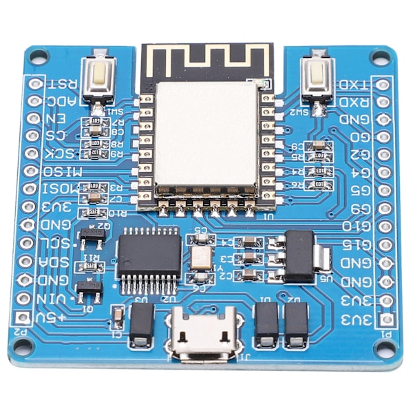 PCB Utvecklingskort för Python DC 5V/3.3V Spänningsingång med Stiftlist ESP8266