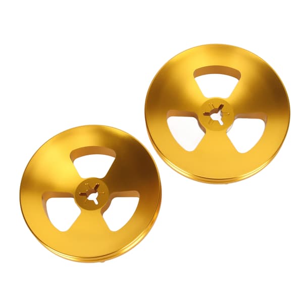 1 par 1/4 tomme NAB-nav optisk akseladapter poleret aluminiumsbase spole til spole båndåbner til Studer ReVox til DENON Guld