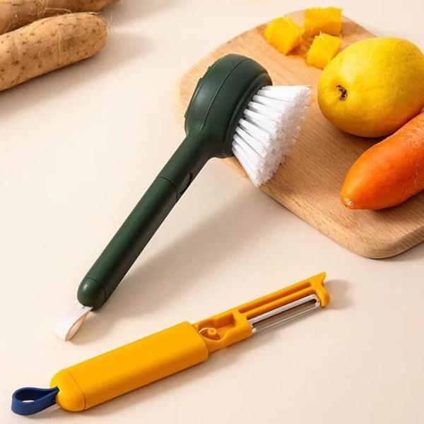 1 pakke frugt- og grøntsagsrensebørster til kartoffelskureprodukter og grøntsagsbørster