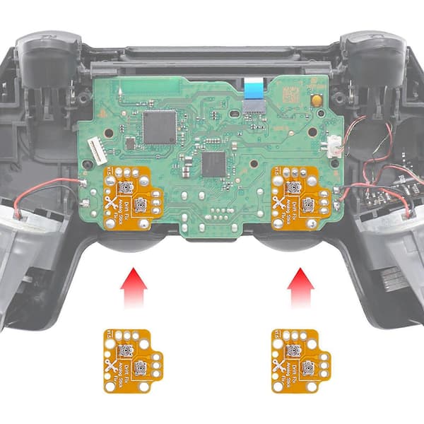Forps5/xboxone-kontroll Analog spak Drift Fix Mod Gjenopprett tommelspak Black
