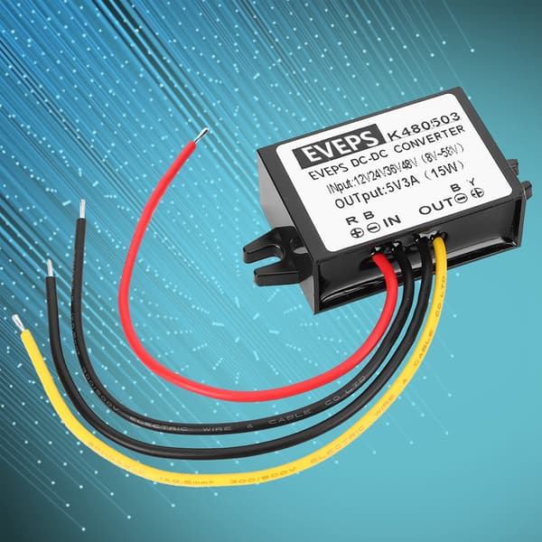 DC-DC 12V/24V/36V/48V til 5V 3A Buck Converter Step Down Strømforsyningsmodul
