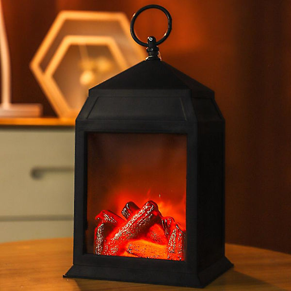 Fireplace Lamp and Battery Operated 6-Hour Timer, Includes Desktop Fireplace Lamp, Indoor/Outdoor Fireplace Lamp, 16*14*27CM
