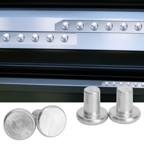 100 stk. GB867 M4x4mm Fladhoved Aluminium Solid Nitter