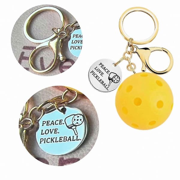 Stilfuldt bærbart nøgleringstilbehør til tasker Gul ornament Dangler Essential Souvenir Black