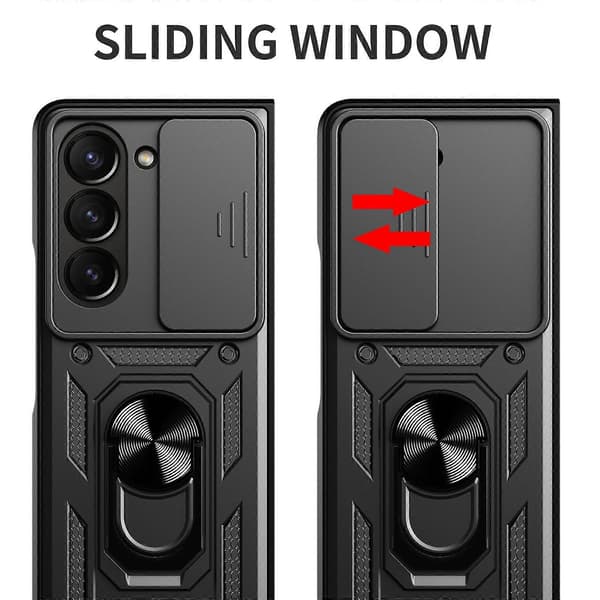 TPU+PC-telefondeksel med skyvbart kameradeksel Red For Samsung Galaxy Z Fold6