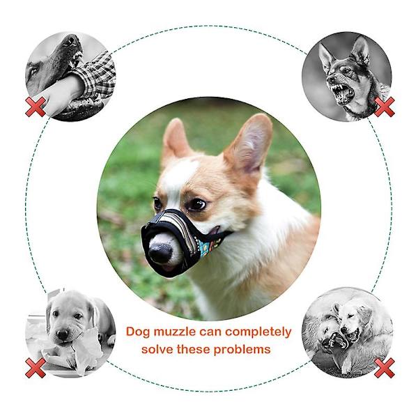 Sl Puremista estävä lemmikkikoiran kuono-säädettävä koiran cover keskikokoisille koirille Pitkäsuinen kuono-naamio Labradorin korgihuskykoira Orange L