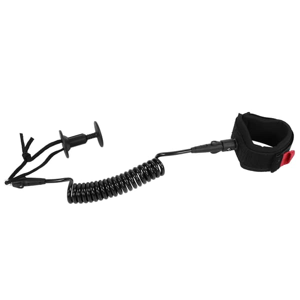 Bodyboard Coiled Håndledsline 5.5MM 5ft Sort Surf Tilbehør
