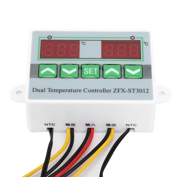 ZFX-ST3012 Intelligent Digital Temperaturregulator Dobbelt Display Elektrisk Mikrocomputer Termostat (24V)