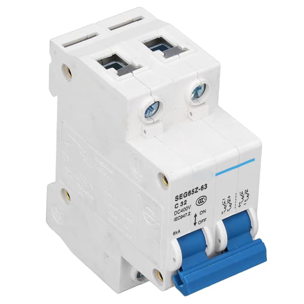 DC Miniature Strømafbryder 2P 6KA 400V Luftkontakt til Solcelle PV System Paneler Net C32 32A