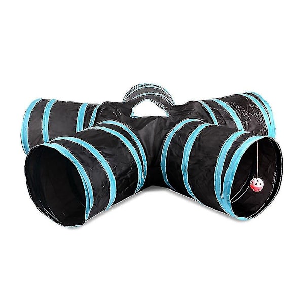 Hhcx-cat Toys Indoor Cat Tunnel 1/5 Way Pet Play Tunnel Collapsible Tunnel Tube Tunnel Peek