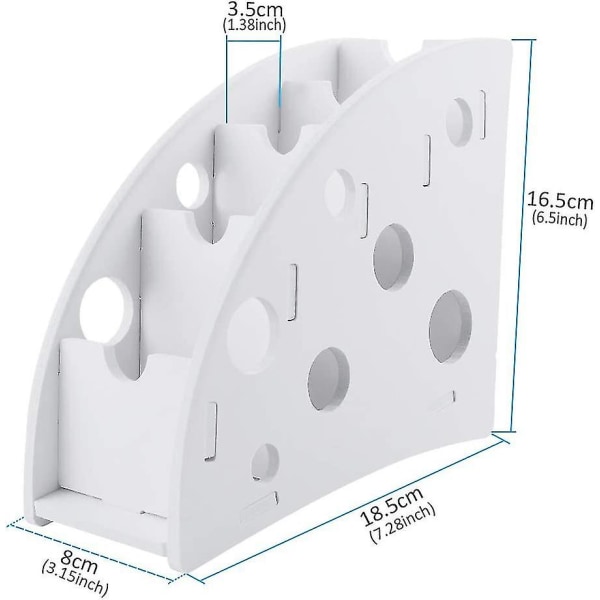 4 Grid Desktop Multifunktion Fjärrkontroll Förvaringsbox (vit) 1 Styck