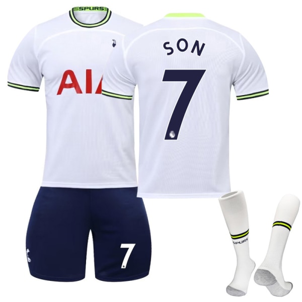 Den nya 22 Tottenham tröja hemmaplan NO. 7 Son tröja set #XS