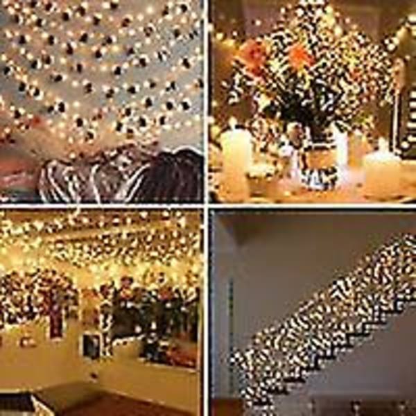 12m 120led String Lights, Warm Yellow, USB Power String Lights
