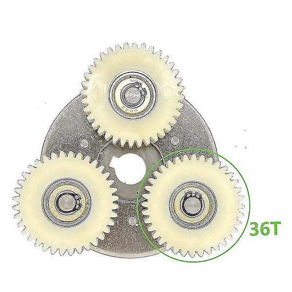 36 kuggväxlar Elcykelmotorreparationsutrustning Nylon planetväxel Lämplig för Bafang 500w motorväxel