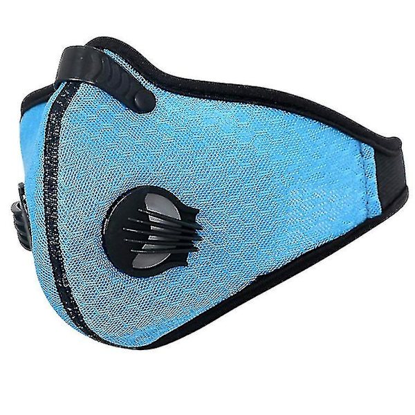 Sykkelmaske Antibakteriell støv Ridemaske Sports Activated Carbon Mask 1stk blå 1pcs blue