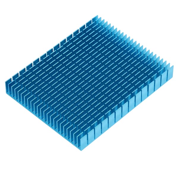 Køleplade Aluminium Køler Køleplade Radiator 150x120x20mm til CPU Forstærker PCB Sort