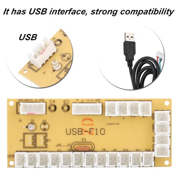 Universal USB-F10 Spil Joystick Controller Samling