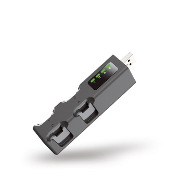 Opladningsstation Multifunktionel LED-indikator Mini USB-opladerstation til Switch Controller