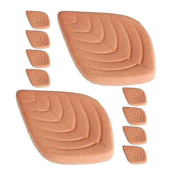 【BQ】Brun Sukker Blødgører Blad Terracotta Disk til Madopbevaring 10 Stk.