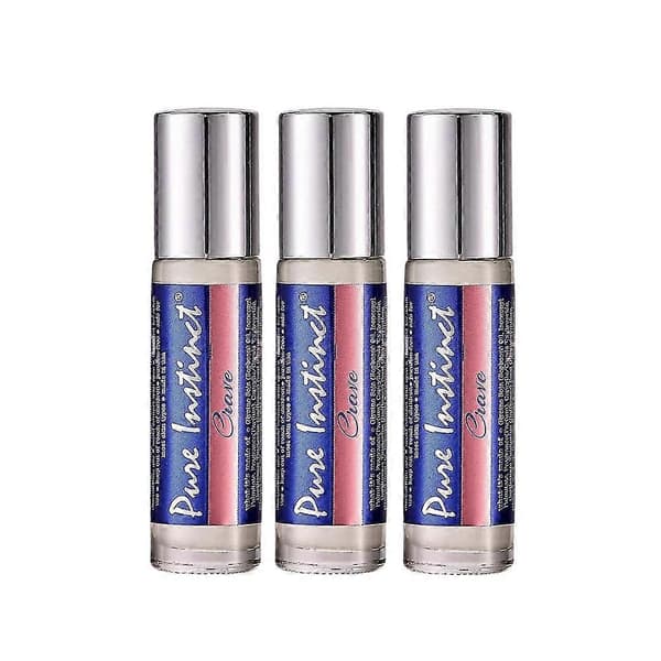 【BQ】3X Pure Instinct Crave RollOn Den Originale Feromon-infunderede Köln til hende, 10ml