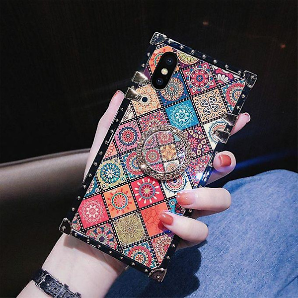 National Style Square Case För Apple Iphone X/xs