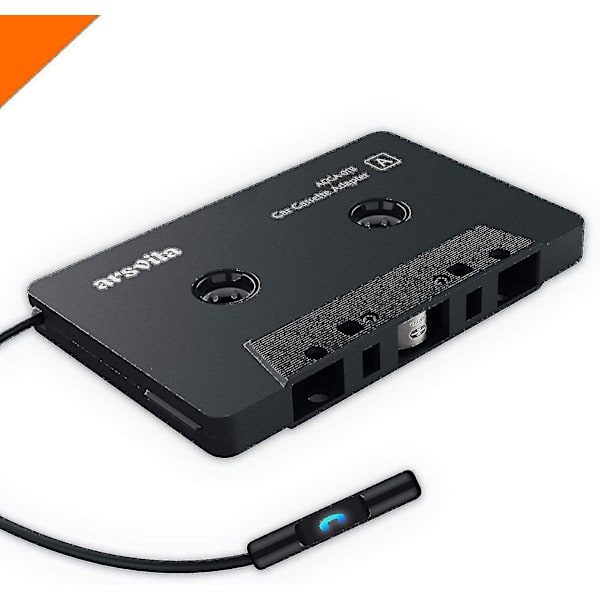 Bilstereo Bluetooth Kassettemodtager Båndafspiller Bluetooth 5.0 Kassette Aux Adapter Sort