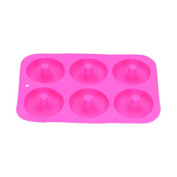Munkformar 6 Fack Silikon Non-Stick Munkformar för DIY Bakningsentusiaster
