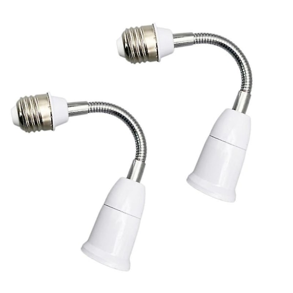 2st glödlampshållare E27 Flexibel förlängningsadapter Glödlampa Skruvsockelomvandlare