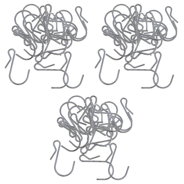 30 st Hängkrokar S-formade metallkrokar Premium Heavy Duty Galgar Krokar för köksredskap Klädväskor Handdukar (hopea)