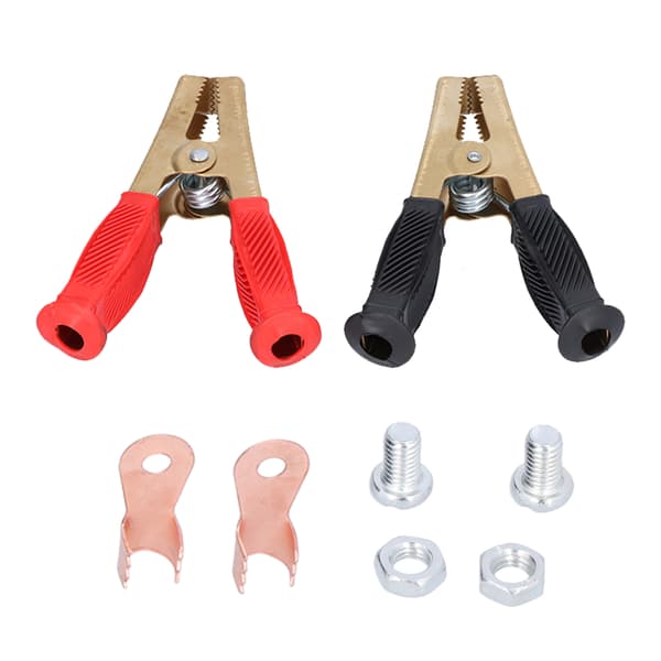 1000A bilbatteriklämmor - Pure Copper Red Black Clips